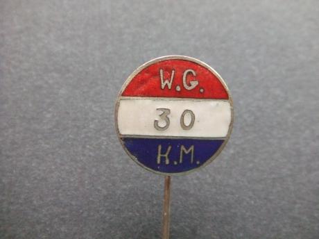 WG 30 km rood-wit-blauw onbekend